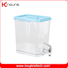 1 Gallon Square Plastic Water Jug Venda Atacado BPA Free with Spigot (KL-8021)